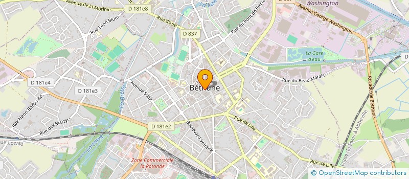 localisation de l'entreprise LE VESUVIO  BETHUNE