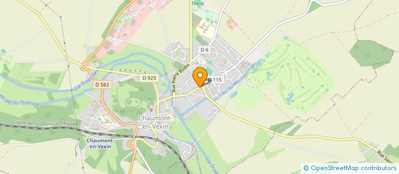 localisation de l'entreprise LE VEXIN  CHAUMONT-EN-VEXIN