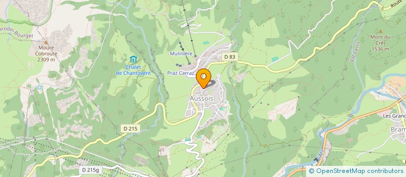 localisation de l'entreprise LE VEZI FRISE  AUSSOIS