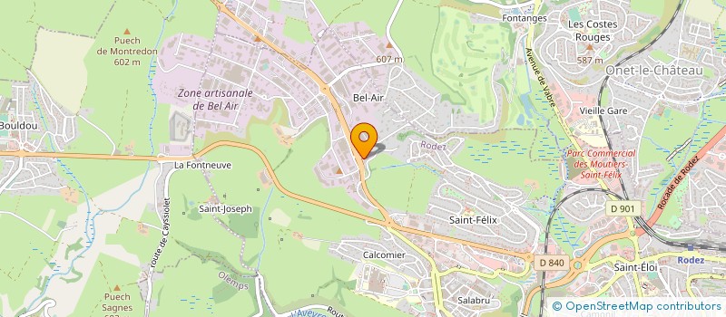localisation de l'entreprise LE VIADUC à RODEZ