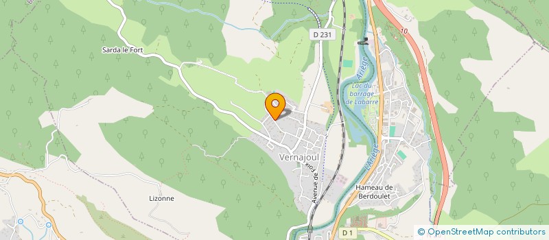 localisation de l'entreprise LE VIADUC à VERNAJOUL