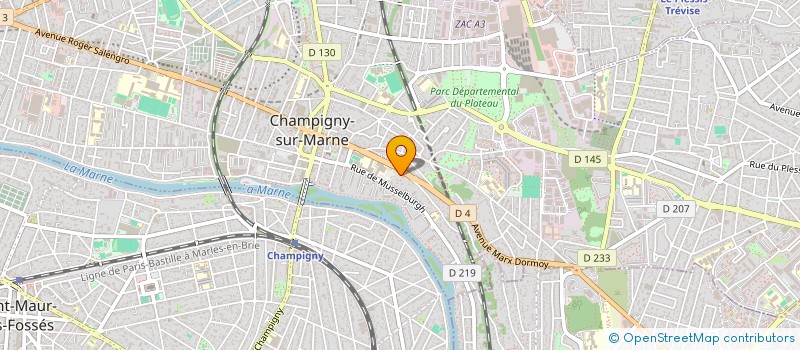localisation de l'entreprise LE VIALA à CHAMPIGNY-SUR-MARNE