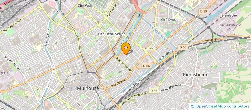 localisation de l'entreprise LE VIBURNUM ALSACIEN  MULHOUSE