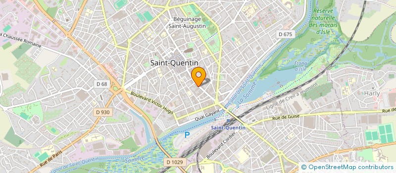 localisation de l'entreprise LE VICTORIA à SAINT-QUENTIN