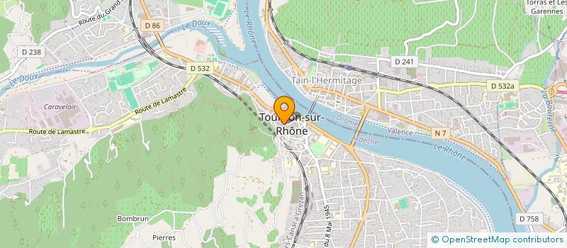 localisation de l'entreprise LE VICTORIA à TOURNON-SUR-RHONE