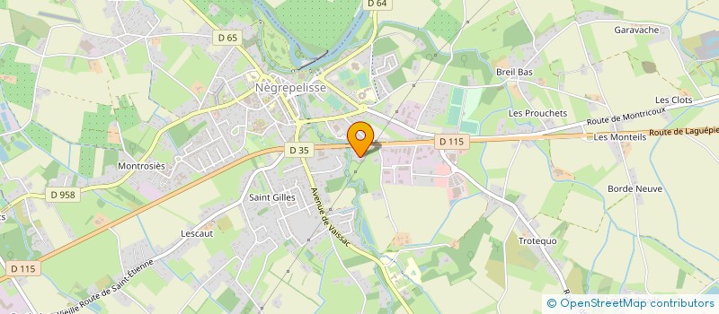 localisation de l'entreprise LE VIDANGEUR DE NEGREPELISSE  NEGREPELISSE