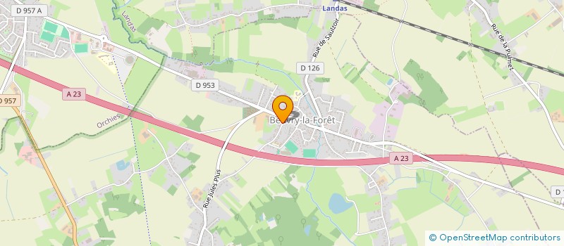 localisation de l'entreprise LE VIDE GRENIER à SARS-ET-ROSIERES