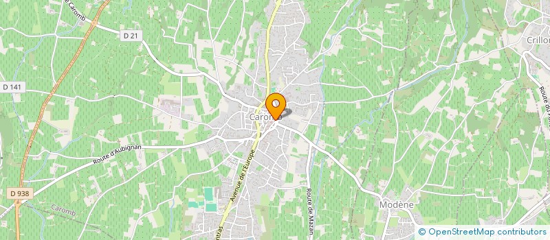 localisation de l'entreprise LE VIEIL HOPITAL  CAROMB