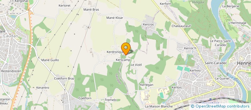 localisation de l'entreprise LE VIEUX BOIS JOLY  HENNEBONT