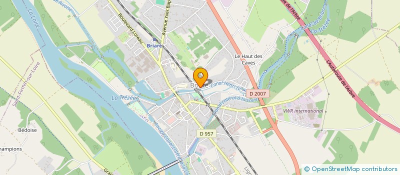 localisation de l'entreprise LE VIEUX CANAL à BRIARE