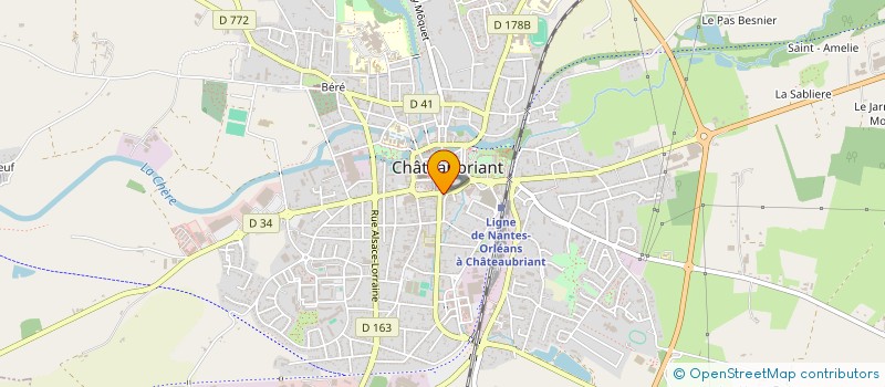 localisation de l'entreprise LE VIEUX CASTEL SARL  CHATEAUBRIANT