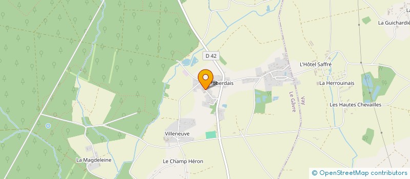 localisation de l'entreprise LE VIEUX CHEMIN  LE GAVRE