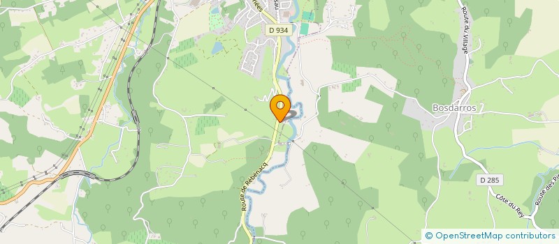localisation de l'entreprise LE VIEUX CHENE à BOSDARROS