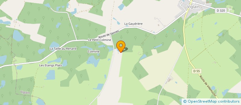 localisation de l'entreprise LE VIEUX CHENE à VIGLAIN