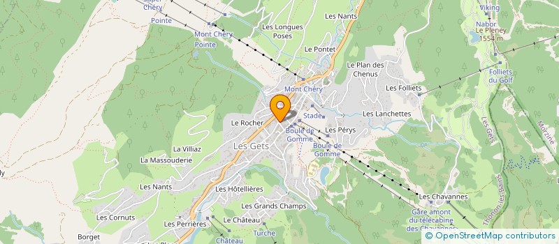 localisation de l'entreprise LE VIEUX CHENE RESTAURANT BAR à LES GETS