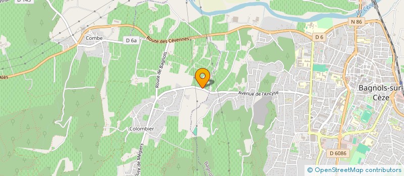localisation de l'entreprise LE VIEUX COLOMBIER à SABRAN