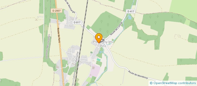 localisation de l'entreprise LE VIEUX DONJON à PRESSIGNY-LES-PINS