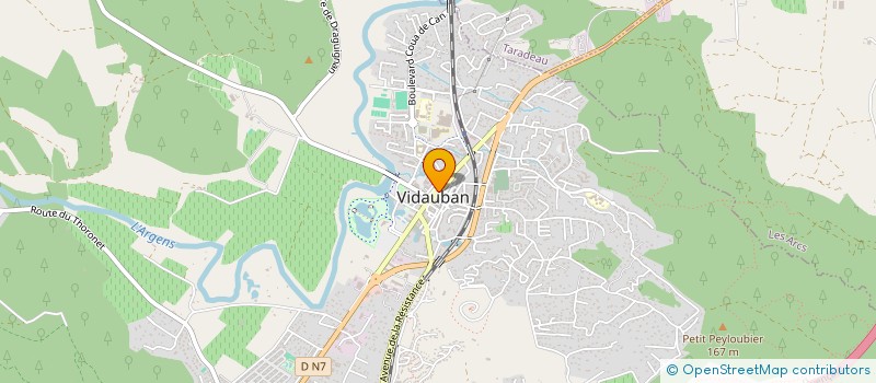 localisation de l'entreprise LE VIEUX FOUR  VIDAUBAN