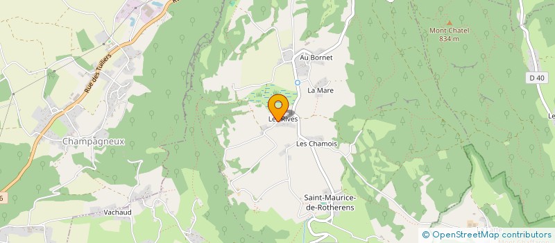 localisation de l'entreprise LE VIEUX FOUR  CHAMPAGNEUX