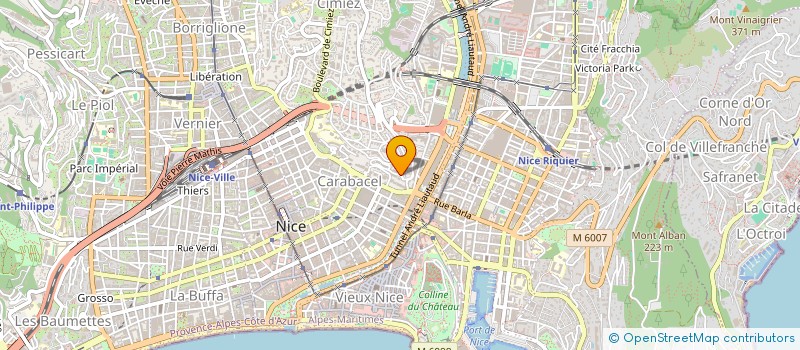 localisation de l'entreprise LE VIEUX JARDIN à NICE