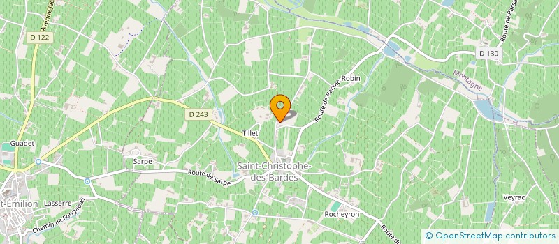 localisation de l'entreprise LE VIEUX LOGIS  SAINT-CHRISTOPHE-DES-BARDES