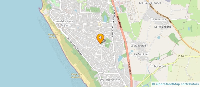localisation de l'entreprise LE VIEUX LOGIS DE LA NEUVILLETTE à SAINT-BREVIN-LES-PINS