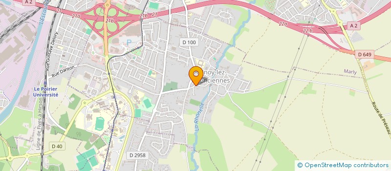 localisation de l'entreprise LE VIEUX MANOIR  AULNOY-LEZ-VALENCIENNES