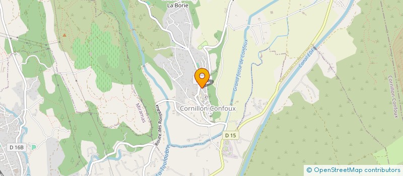 localisation de l'entreprise LE VIEUX MAS à CORNILLON-CONFOUX