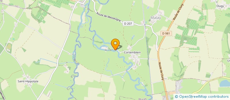 localisation de l'entreprise LE VIEUX MOULIN  MALAY