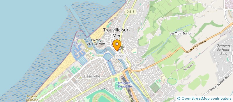 localisation de l'entreprise LE VIEUX MOULIN à TROUVILLE-SUR-MER