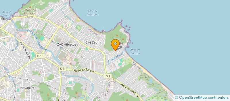 localisation de l'entreprise LE VIEUX MOULIN  CAYENNE