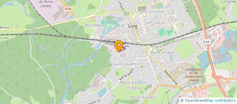 localisation de l'entreprise LE VIEUX MOULIN  MELISEY