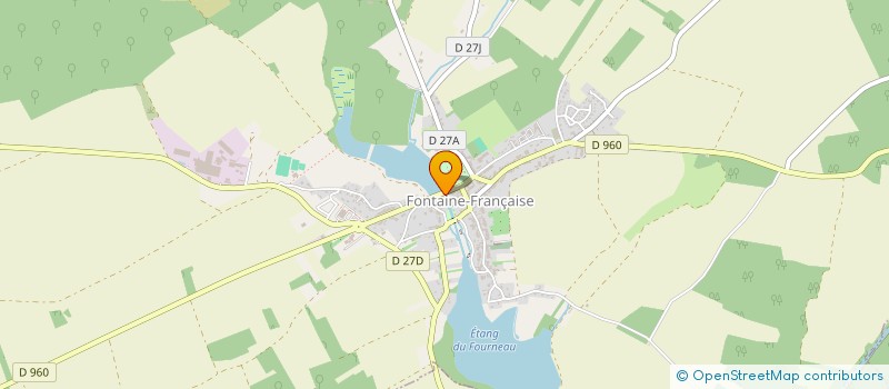 localisation de l'entreprise LE VIEUX MOULIN  FONTAINE-FRANCAISE