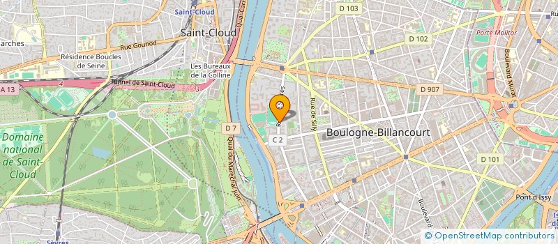 localisation de l'entreprise LE VIEUX MOULIN à BOULOGNE-BILLANCOURT