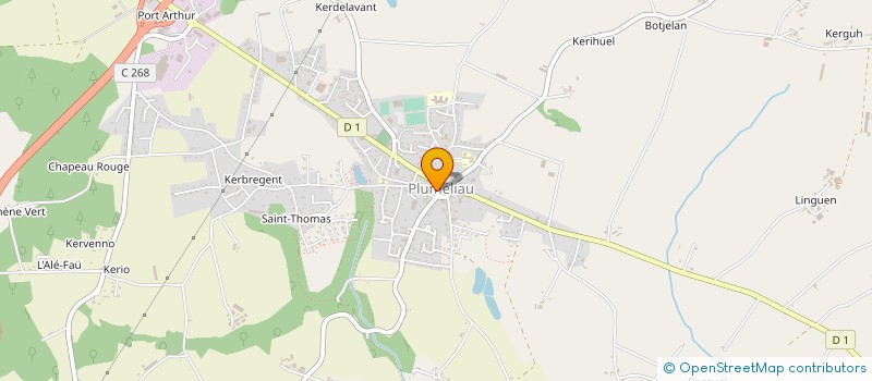 localisation de l'entreprise LE VIEUX MOULIN  PLUMELIAU-BIEUZY