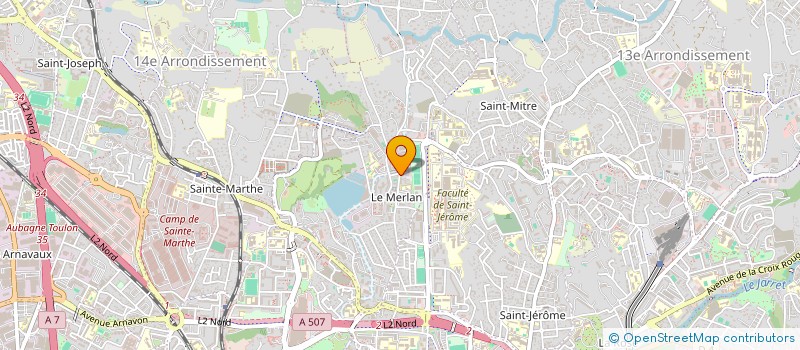 localisation de l'entreprise LE VIEUX MOULIN à MARSEILLE
