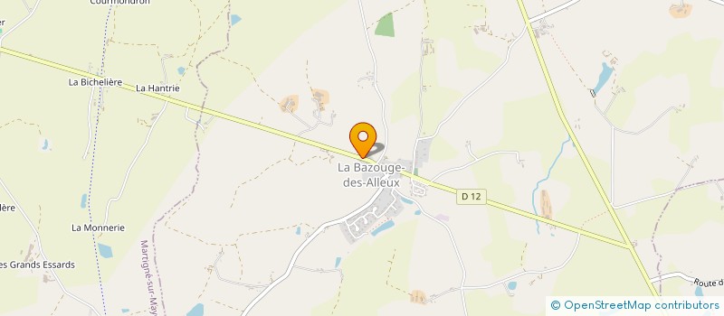 localisation de l'entreprise LE VIEUX MOULIN  LA BAZOUGE-DES-ALLEUX