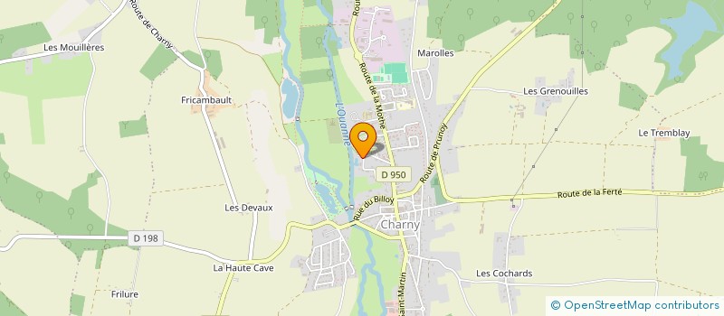 localisation de l'entreprise LE VIEUX MOULIN TRAITEUR à CHARNY OREE DE PUISAYE