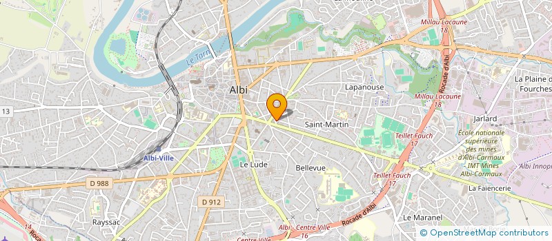 localisation de l'entreprise LE VIEUX MULET à ALBI