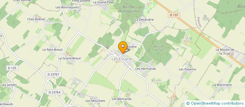 localisation de l'entreprise LE VIEUX MURIER à LES ESSARDS