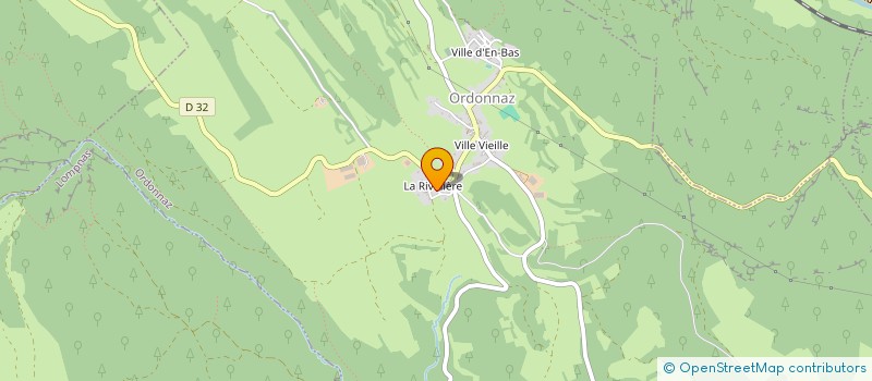 localisation de l'entreprise LE VIEUX NOYER  ORDONNAZ
