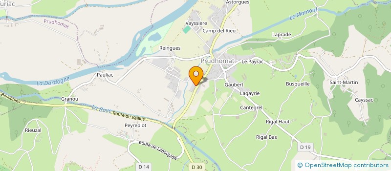 localisation de l'entreprise LE VIEUX PIGEONNIER à LOUBRESSAC