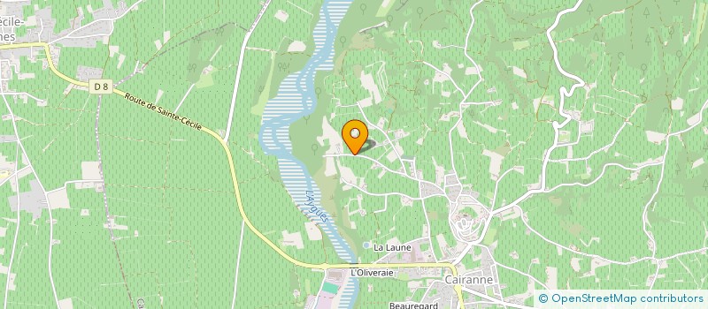 localisation de l'entreprise LE VIEUX PLATANE  CAIRANNE