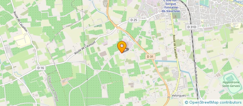 localisation de l'entreprise LE VIEUX POINTET à L'ISLE-SUR-LA-SORGUE