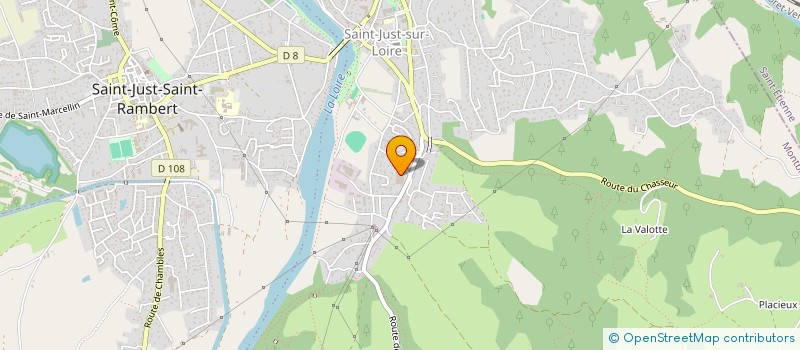 localisation de l'entreprise LE VIEUX SAINT-JUST  SAINT-JUST-SAINT-RAMBERT