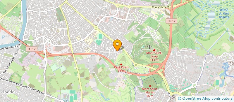 localisation de l'entreprise LE VIEUX SOLITAIRE  AGDE