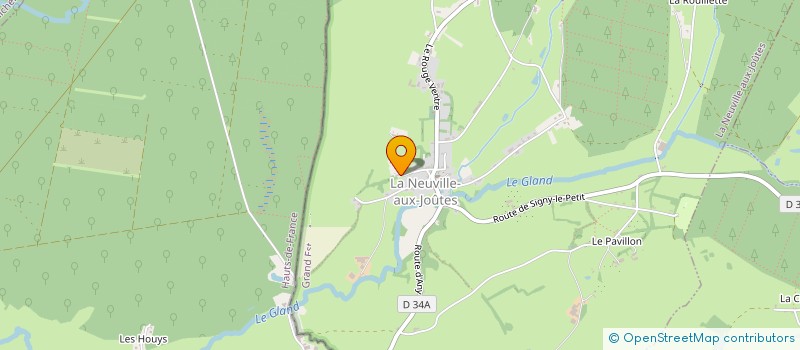 localisation de l'entreprise LE VIEUX TILLEUL  LA NEUVILLE-AUX-JOUTES