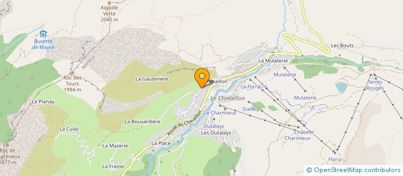 localisation de l'entreprise LE VIEUX VILLAGE  LE GRAND-BORNAND