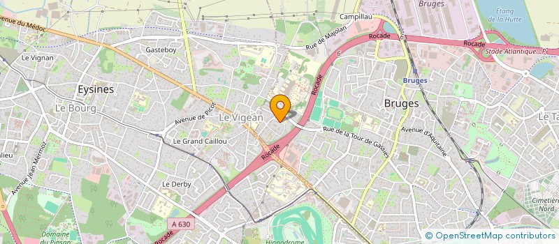 localisation de l'entreprise LE VIGEAN  BRUGES