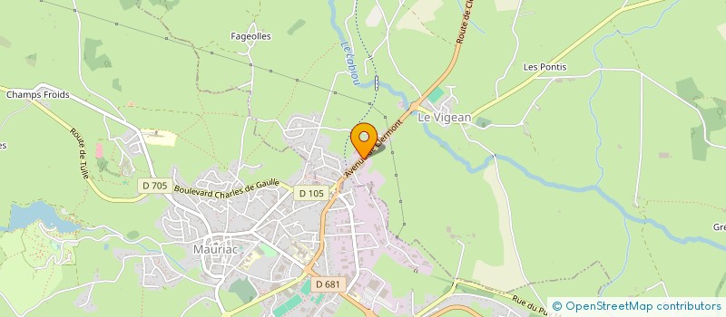 localisation de l'entreprise LE VIGEAN AUTOMOBILES à LE VIGEAN